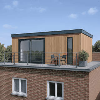 Dakopbouw bouwtekening en gereedschap